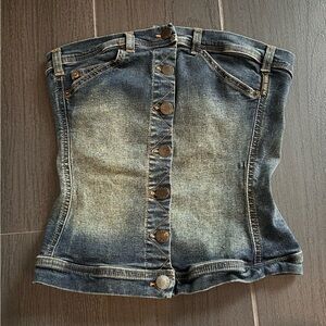 Corset Blue Denim Jeans